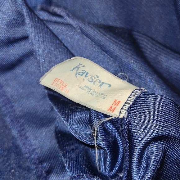 Vintage Kayser Lingerie Blue Lacy Slip Skirt - Picture 4 of 4